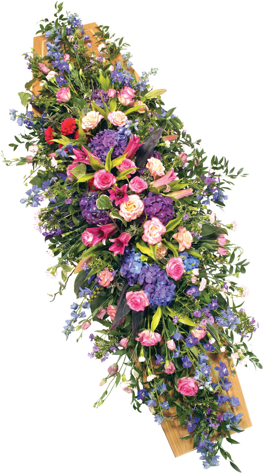 Pink & Mauve Coffin Spray