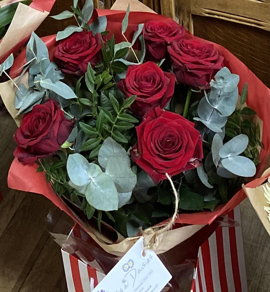 Half Dozen Red Roses